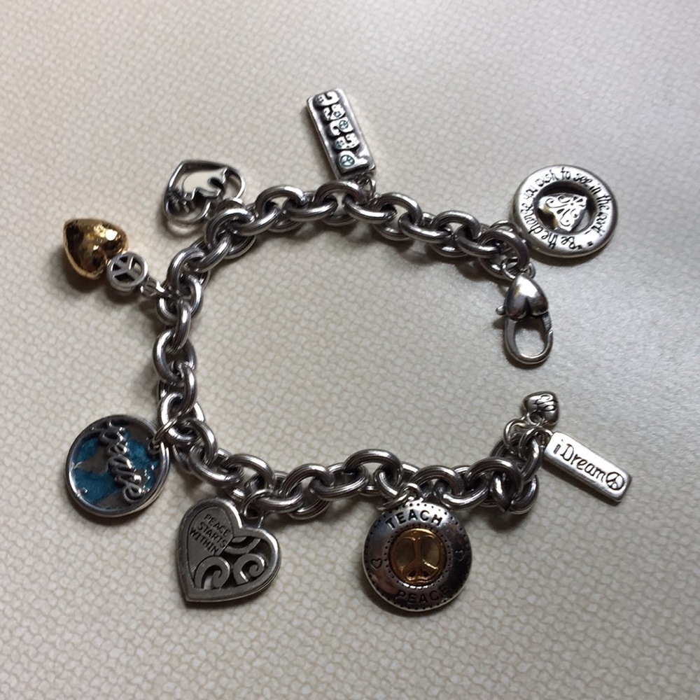 Brighton vintage bracelet - peace theme.